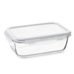 Plat en verre avec couvercle rectangulaire 1,7 L Lock and Lock
